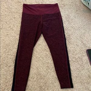 Burghandy maroon soft stretch legging